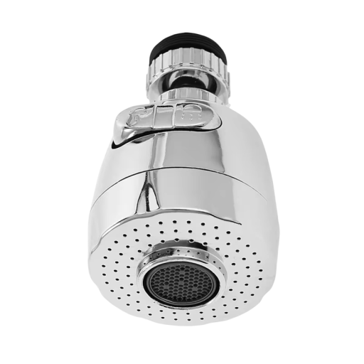 Perlator universal para lavatório com 2 modos, rotação de 360° e tubo extensível, aço inoxidável, filtro contra salpicos de água para cozinha e casa de banho