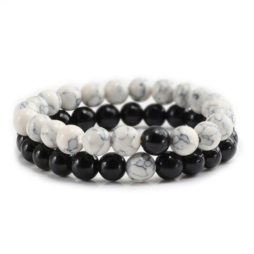 Perlebesat armbånd 2 stk.