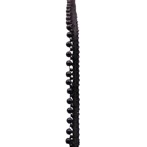 Perlebroderi bånd bredde 1,5 cm længde 91 cm Polyester dekorativt bånd med perleimitation til pyntning af tøj bryllupsdekoration