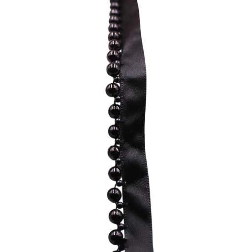 Perlen Spitzenband 1,5 cm x 91 cm Dekoratives Band mit Perlenimitat Polyester Dekorationsband zum Nähen von Hochzeitsdekorationen und DIY-Projekten