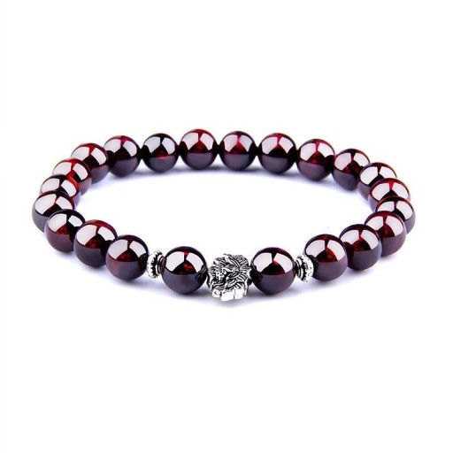 Perlenarmband mit Granat