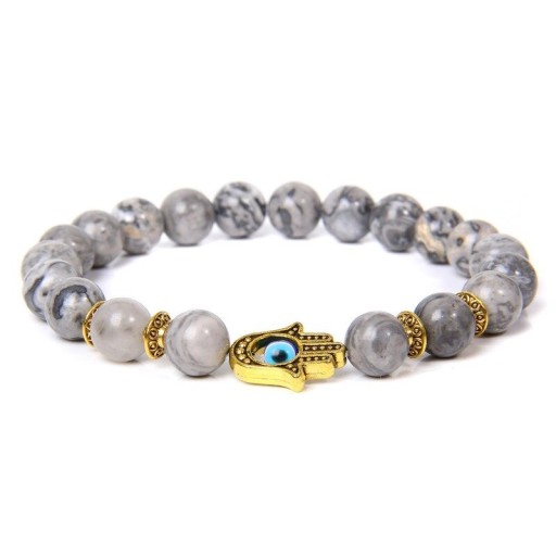 Perlenarmband mit Teufelsauge