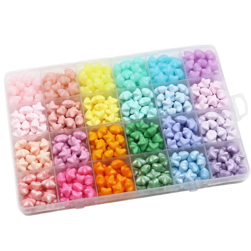 Perles de cire scellées rétro 8 mm Ensemble d'étoiles en cire 24 couleurs Cire végétale pour la fabrication de sceaux en cire