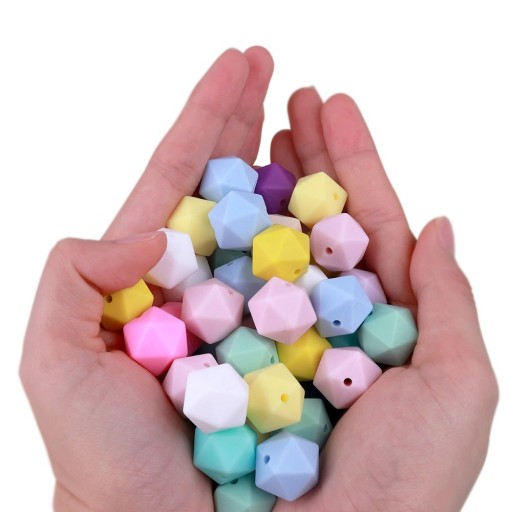 Perles en silicone à jouer - 10 pcs