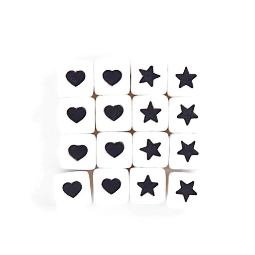 Perline in silicone con motivo - 5 pz