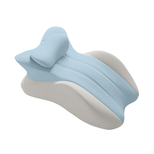Perna ergonomic pentru a sta pe burtă cu suport pentru spate și gât 58 × 38 × 23 cm spumă cu memorie husa detașabilă