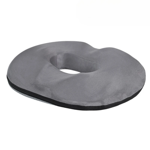 Perna ortopedică pentru coccis din spumă cu memorie 46 x 13 cm Perna de șezut ergonomic în formă de gogoșă pentru ameliorarea durerilor de spate și pelvis