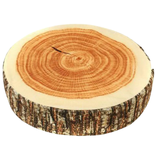 Perna rotundă în formă de inele de copac 35 × 7,5 cm pernă de susținere cu fermoar perna moale decorativă pentru canapea și relaxare