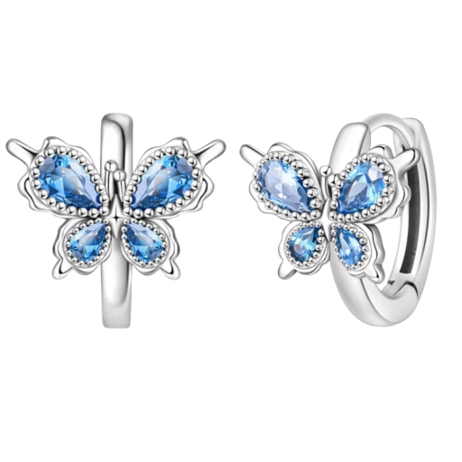 Personal Butterfly Earrings 925 Silver for Women Fashion Jewellery Gifts Earrings Symbol of Transformation, Rebirth and Personal Growth
