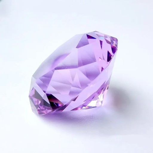 Pesar de vidro colorido em forma de diamante 4 cm Decoração cristal cortado Adorno Presente Decoração de casamento Natal Joia