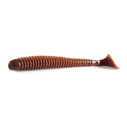 Peștișori din cauciuc ring shad 8 cm 2,6 g Pachet 10 buc Momeală moale cu sare și microcanale Pentru pescuitul peștișorilor