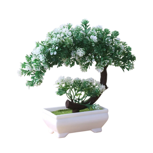 Petit arbre artificiel en pot 1 pièce Plante décorative factice Simulation d'arbre Décoration de bureau Décoration en plastique pour maison, hôtel et jardin