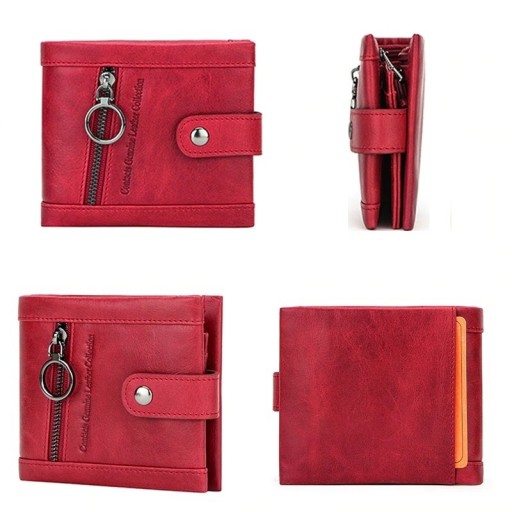 Petite porte-monnaie en cuir pour femmes M389