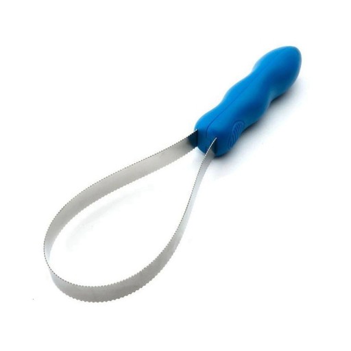 Pferdepflegekamm 31x9,5 cm ABS Edelstahl Reitbürste Schaber rutschfester Kamm für Vieh Tiere und alle Hunderassen