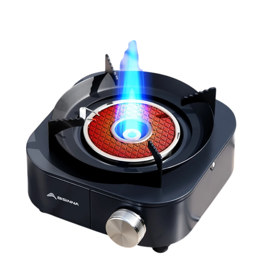 Φορητή Γκαζιέρα 4000 W 19,5 x 19,5 x 12,5 cm Υπέρυθρος Διαχωριστής Φλόγας Γκαζιέρα για Εξωτερική Μαγειρική