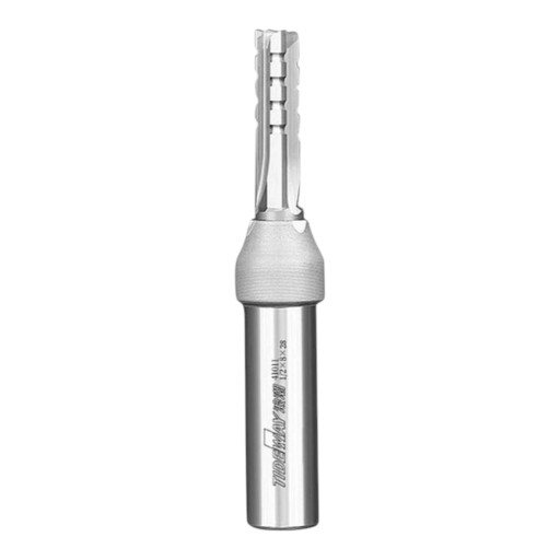 Φρέζα για ημι-αυλάκια και αυλάκια 8 x 28 mm Τριπλή λεπίδα TCT Στεφάνι 12,7 mm 1/2 ίντσας Σκληρός κράμα Ευθεία CNC φρέζα Ασημί Ξύλο και μοριοσανίδα