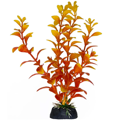 Pianta acquatica in plastica 4 x 18 cm Decorazione artificiale per acquario Pianta simulata non marcisce Decorazione per acquario Sicura per i pesci