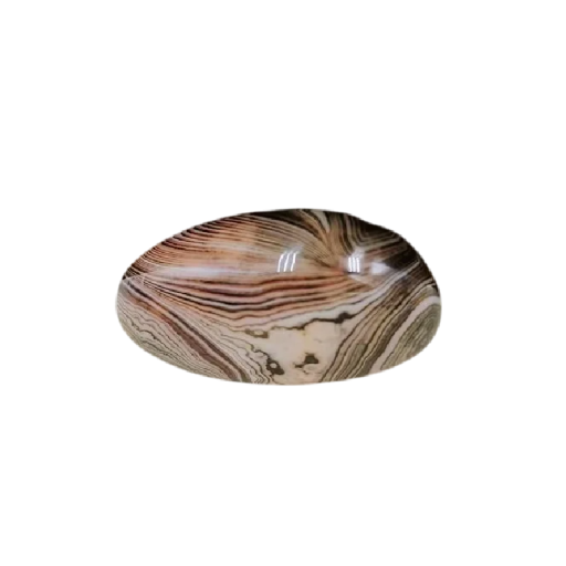 Piatră naturală de agat 50–70 g Mineral decorativ lustruit Textură mătăsoasă Piatră pentru armonizarea energiei casei Cadou