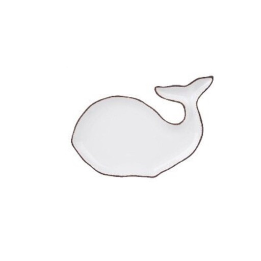 Piatto in porcellana a forma di pesce