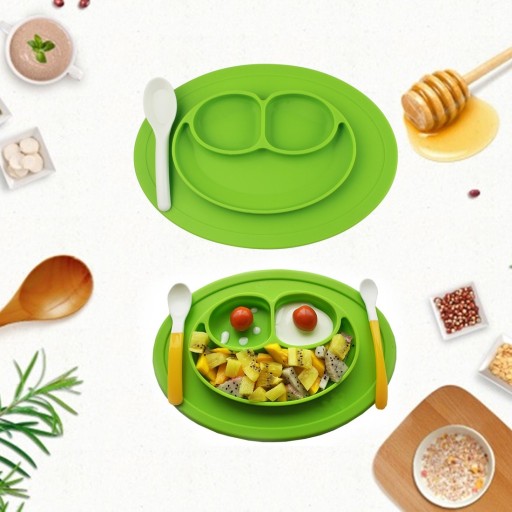 Piatto per bambini a forma di smiley J2890