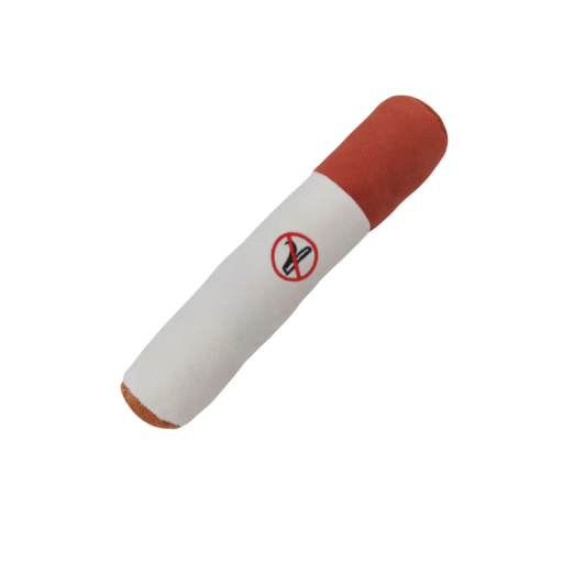 Pibende plyslegetøj til hunde 26×5 cm Cigaretformet legetøj Interaktivt legetøj med lyd til hunde Blødt plyslegetøj til små og mellemstore hunde