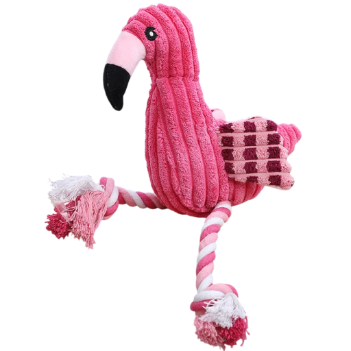 Pibende plyslegetøj til hunde - egern 19x11 cm - interaktivt hundelegetøj - holdbart plyslegetøj til små og mellemstore hunde - tyggelegetøj