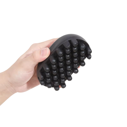 Piccolo spazzola in silicone per capelli Pettine da styling unisex portatile per capelli ricci e afro Facile da risciacquare resistente arricciacapelli