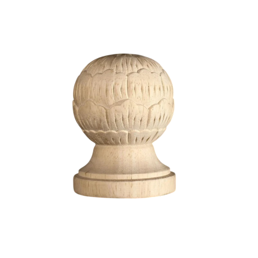 Picior de mobilier din lemn rotund decorativ sculptat 10x8 cm lemn masiv maro deschis suport pentru mobilier renovare