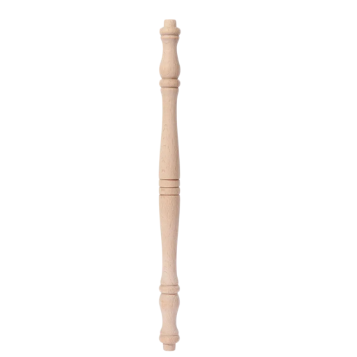 Picior din lemn pentru mobilier, formă lungă, turnată, 27,5 cm, lemn deschis natural, picior pentru masă, comodă sau mobilier înalt