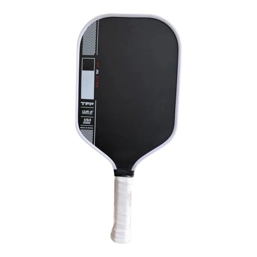 Pickleball Paddle with Extended Shape Fully Encapsulated Thickness 16 mm Foam Core TFP Black with White Edge For Training and Matches
