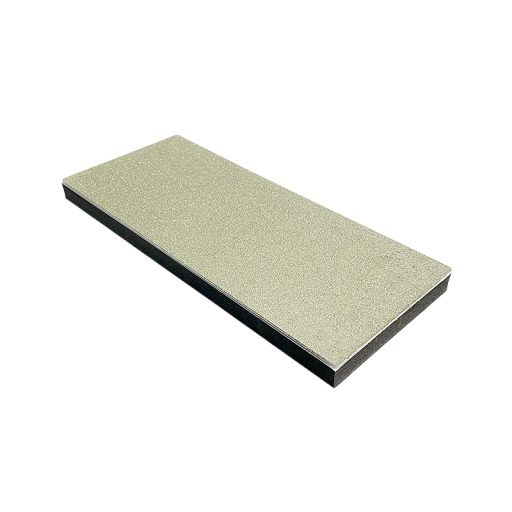 Piedra de afilar de diamante de grano 150 con base antideslizante, piedra reforzada para afilar cuchillos de cocina, ángulo de 15 grados, gran