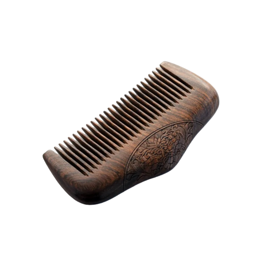 Pieptene din lemn pentru barba Pieptene din lemn natural 10 x 5,8 x 1,3 cm V257
