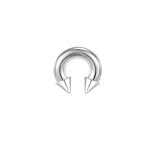 Piercing pentru septum 10 x 16 x 14 mm Formă de potcoavă cu vârfuri din oțel inoxidabil Piercing masiv pentru septul nazal