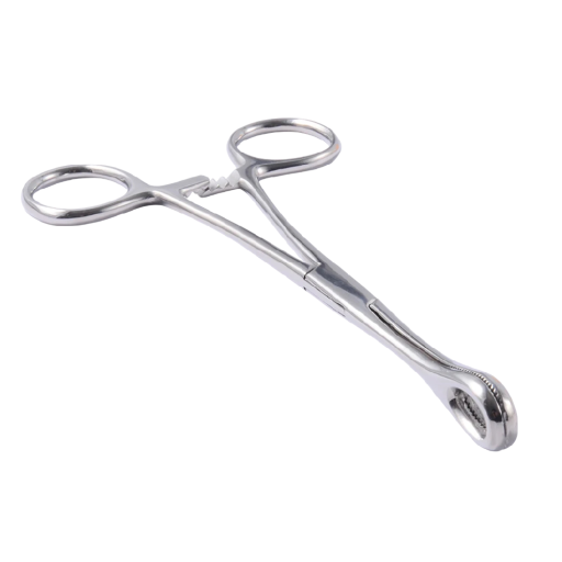 Piercingtangen met ovale opening RVS Precisie grijptool voor het hanteren van piercing