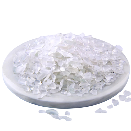 Pierres de quartz concassées blanches 3–5 mm 20 g matériau naturel pierres décoratives blanches pour l'arrangement, la création et les décorations