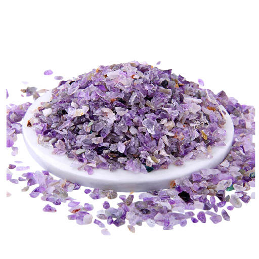 Pietre ametiste viola naturali 3–5 mm 100 g piccoli minerali viola per decorazioni, creazioni e composizioni