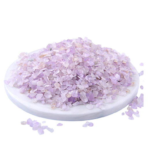 Pietre di giada viola naturale 3–5 mm 100 g piccoli minerali viola per decorazioni, creazioni e allestimenti