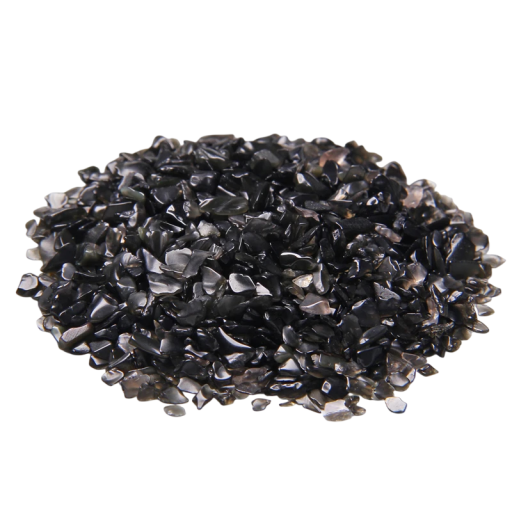 Pietre naturale obsidian negru 3–5 mm 100 g material mineral natural pietre mici negre pentru decorațiuni și creații creative
