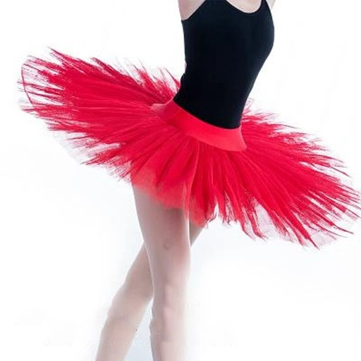 Pige ballet tyl tutu nederdel med lagdelt effekt nylon polyester til dans optræden og ballettræning