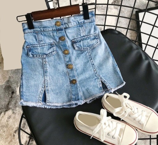 Piger denim nederdel L1030