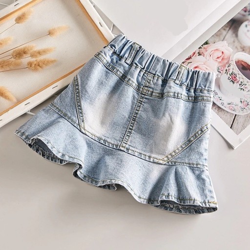 Piger denim nederdel L1070