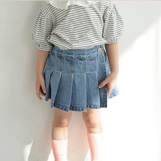 Piger denim nederdel L1071