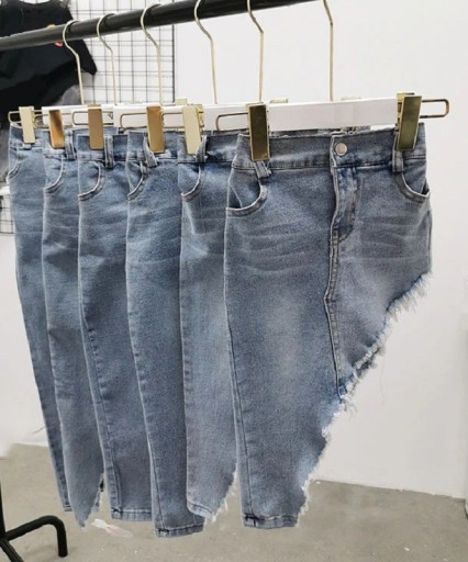 Piger denim nederdel L1073