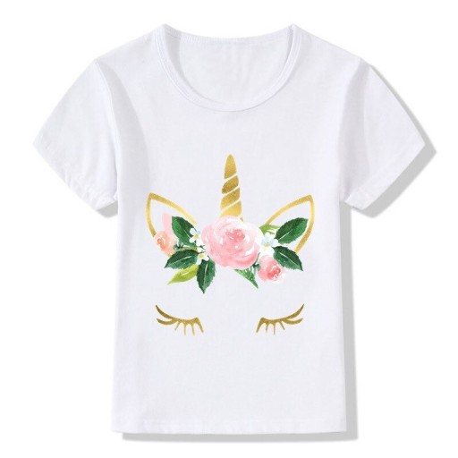 Piger enhjørnings-t-shirt B1545