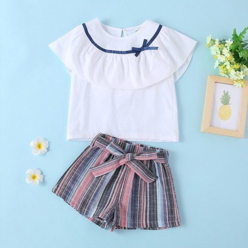 Piger T-shirt og shorts L1384