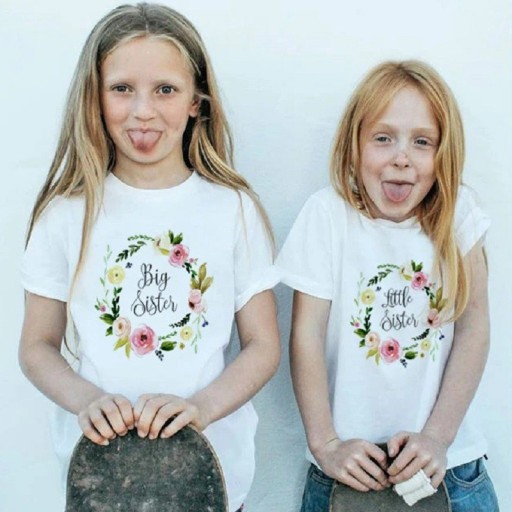 Piger T-shirt til søstre B1589
