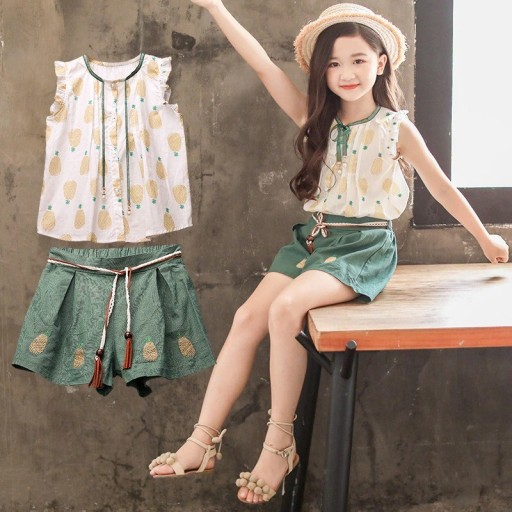 Piger tanktop og shorts L1444