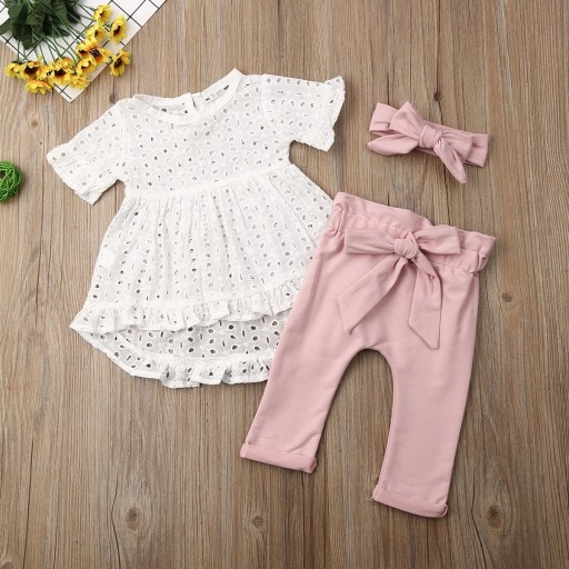 Pigerbluse og bukser L1476
