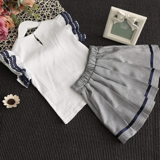 Pigerbluse og nederdel L1307