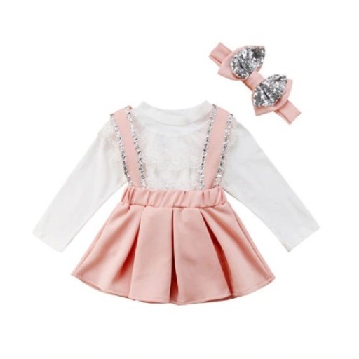 Pigerbluse og nederdel L1362